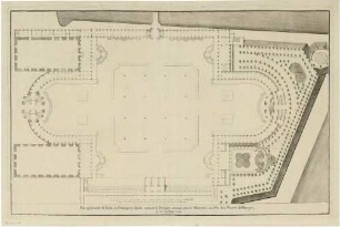 Grundriss des Dresdner Zwingers beim Merkurfest 1719