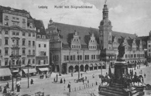 Leipzig: Markt mit Siegesdenkmal