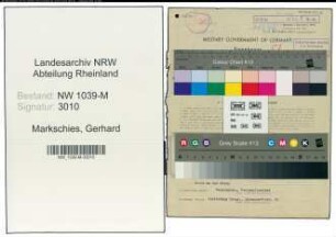 Entnazifizierung Gerhard Markschies , geb. 18.07.1917 (Polizist)