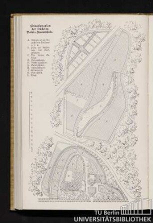 Situationsplan der früheren Palais-Baumschule.