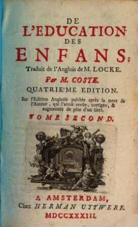 De L'Education Des Enfans, 2