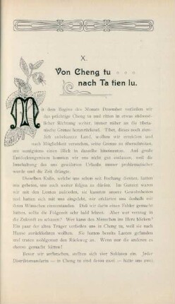 X. Von Cheng tu nach Ta tien lu