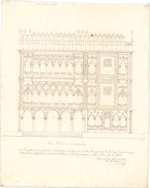 Zocher, Ernst; Venedig (Italien); Ca d`oro - Ansicht