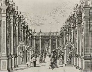 Verzauberung der Freier der Circe. Ballettszene aus der Oper "Ulisse all'isola di Circe" von Giuseppe Zamponi. Brüssel 1650