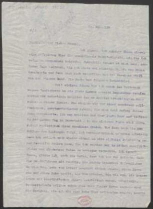 Brief an Karl Klindworth : 12.03.1914
