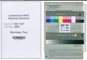 Entnazifizierung Paul Menninger , geb. 14.09.1898 (Ingenieur)