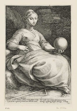 Erato, Blatt 7 der Folge "Neun Musen"
