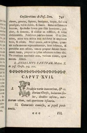 741-768, Caput XVII