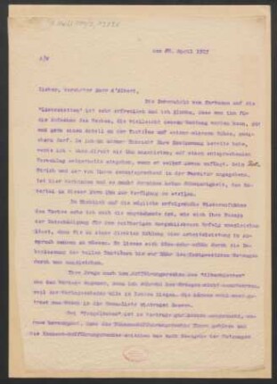 Brief an Eugen d' Albert : 25.04.1917