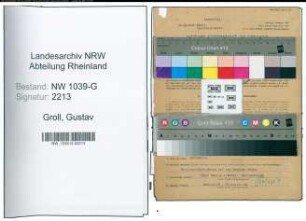 Entnazifizierung Gustav Groll , geb. 18.04.1892 (Oberstudienrat)