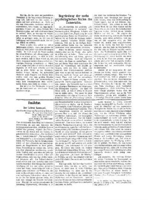 Feuilleton. Der Lehrer Leumund