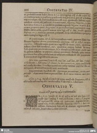 Obseravatio V. Epeidē est particula rationalis