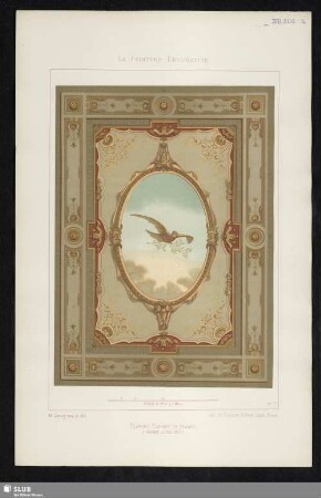 No. 7 Plafond Cabinet De Travail (Genre Louis XIII)