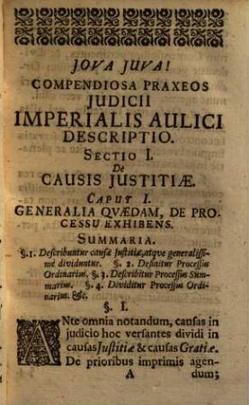 Manuale processus imperialis sive compendiosa introductio ad praxin augustissimi-iudicii caesareo-imperialis aulici