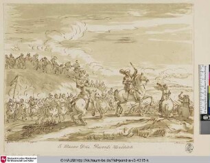 [Ein Kavallerieangriff; Une attaque de cavalerie]