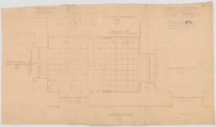 Thiersch, Friedrich von; Wiesbaden; Kurhaus - Künstlerzimmer Treppenhaus Südwest (Grundriss)