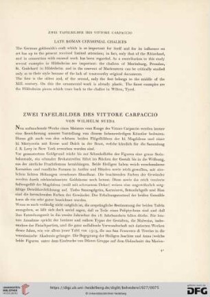 11: Zwei Tafelbilder des Vittore Carpaccio