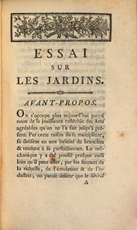Essai Sur Les Jardins