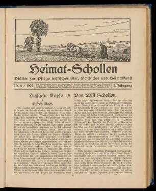 Heimat-Schollen 2. Jahrgang, Nr. 6, 1922