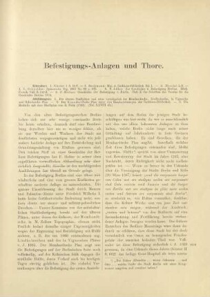 Befestigungs-Anlagen und Thore