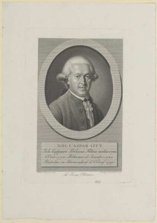 Bildnis des Ioh. Caspar Ott