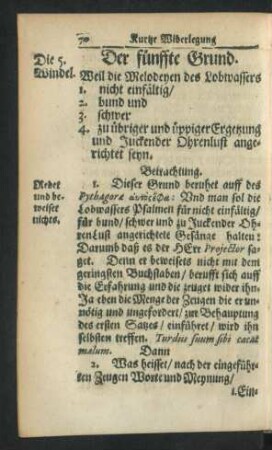 Der fünffte Grund.