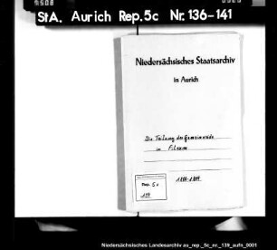 Die Teilung der Gemeinweiden in Filsum