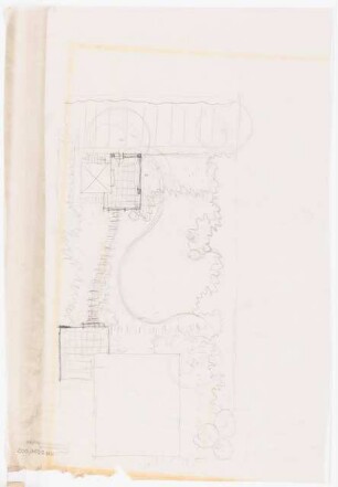 Garten Anna und Oskar Rhomberg, Dornbirn: Skizze Gartenplan
