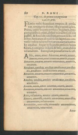 Cap. 21, de prima coniugatione o, as: or, aris.
