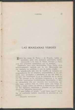 Las manzanas verdes