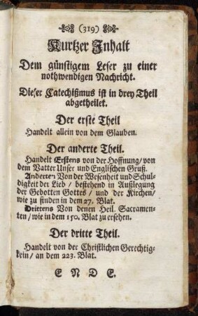 Kurtzer Inhalt
