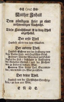 Kurtzer Inhalt