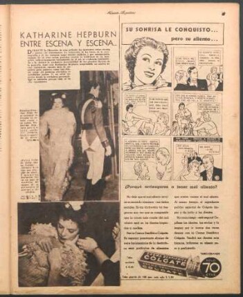 Katharine Hepburn entre escena y escena... [Fotografías]