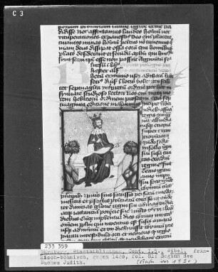 Bibelia sacra — Thronender König, Folio 81recto
