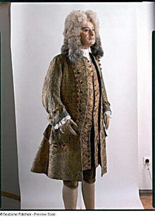Hofkleid Augusts des Starken : Figurine mit Hofkleid Augusts des Starken (1697)