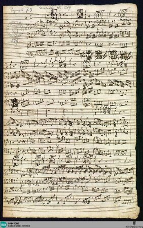 Symphonies - Mus. Hs. 589 : orch; D; BrinzingMWV 7.64