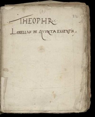 Paracelsus: Libellus de quinta essentia, dt.