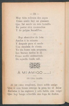 A mi amigo.....! : En una carta