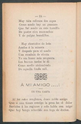 A mi amigo.....! : En una carta