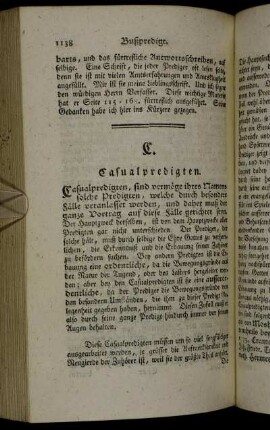 Casualpredigten . - Charakter eines rechtschaffenen Landpredigers.