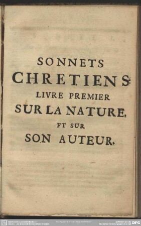 Livre Premier Sur La Nature. Et Sur Son Auteur