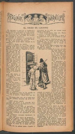 El ciego de Luciano : Páginas infantiles