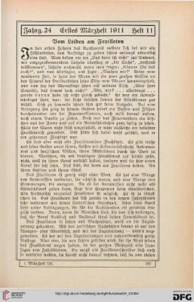 Vom Leiden am Feuilleton