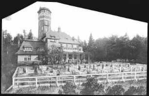 Karlsbad. Café und Restaurant Aberg (1905) : Karlsbad. Café und Restaurant Aberg mit Aussichtsturm (1904-1905; Josef Waldert nach Entwurf von Rudolf Melichar)