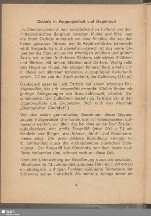 Oschatz in Vergangenheit und Gegenwart