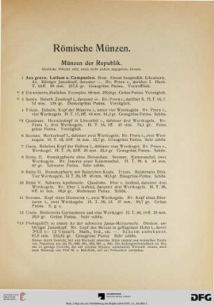 Römische Münzen (Nr. 1-756)