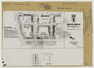Bebauungsvorschlag für Thornerstraße, Schönlanker Straße, Gnesener Straße, Kniprodestraße, Dimitroffstraße, Schneidemühler Straße. Berlin, Prenzlauer Berg, Thorner Straße (seit 1974 Conrad-Blenkle-Straße), Schönlanker Straße (seit 1974 Ernst-Fürstenberg-Straße), Gnesener Straße (seit 1974 Erich-Boltze-Straße), Kniprodestraße (hieß von 1974 bis 1995 Artur-Becker-Straße), Dimitroffstraße (seit 1995 wie schon vor 1950 Danziger Straße), Schneidemühler Straße (seit 1974 Heinz-Bartsch-Straße)