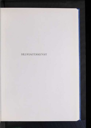 Bildhauerkunst