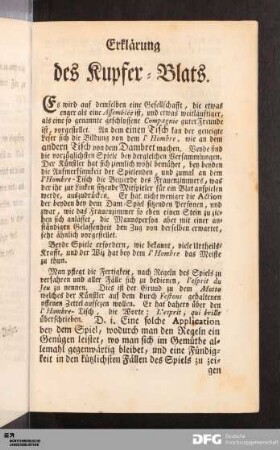 Erklärung des Kupfer-Blats.