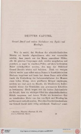 3. Capitel. Gerard David und andere Nachahmer van Eyck’s und Memling’s